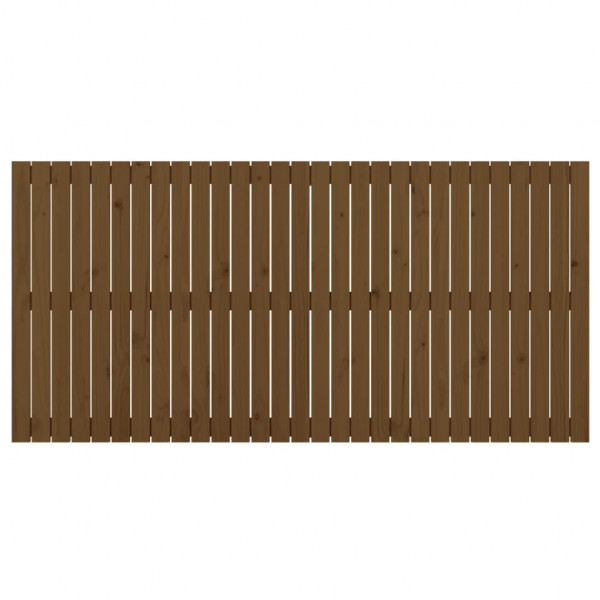 Cabeceira de parede 185x3x90 cm pinho maciço castanho-mel M 4