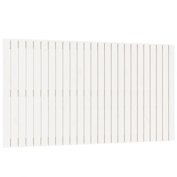 Cabecero de cama pared madera maciza pino blanco 159.5x3x90 cm M 2
