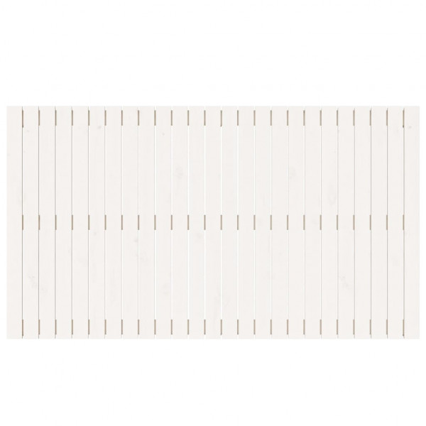 Cabeceira de parede 159.5x3x90 cm pinho maciço branco M 4