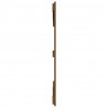 Cabecero cama pared madera maciza pino marrón miel 147x3x90 cm 5