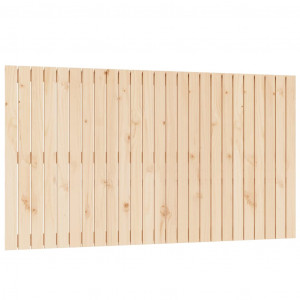 Cabecero de cama de pared madera maciza de pino 159.5x3x90 cm H