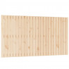 Cabecero de cama de pared madera maciza de pino 159.5x3x90 cm 2
