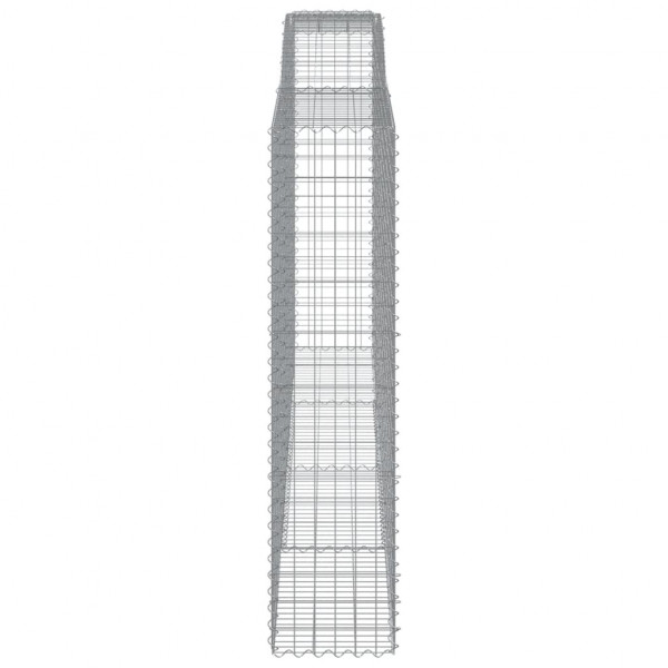 Cestos gabião arqueados 4pcs 400x50x200/220cm ferro galvanizado M 5