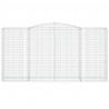 Cestos gabião arqueados 3pcs 400x50x200/220cm ferro galvanizado 4