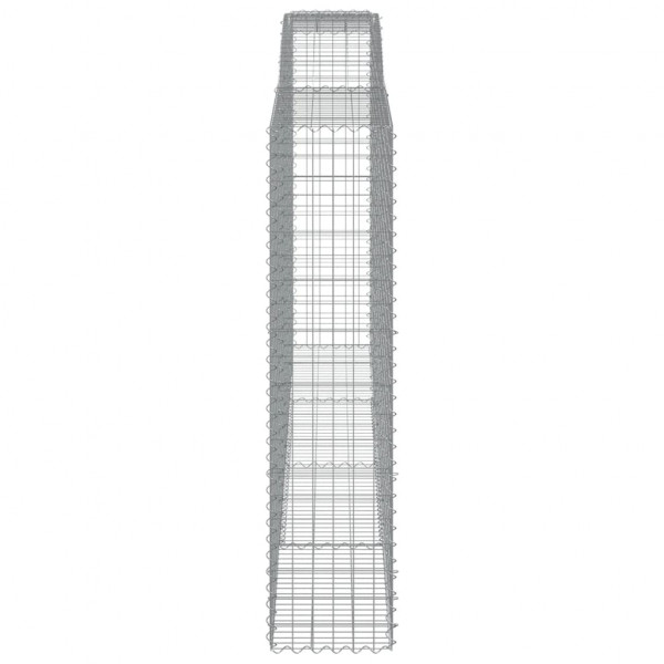 Cestos gabião arqueados 3pcs 400x50x200/220cm ferro galvanizado M 5