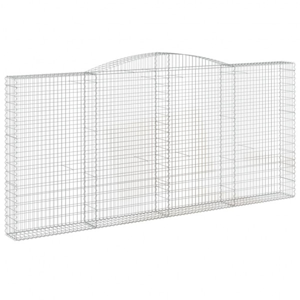 Cestos gabião arqueados 6pcs 400x30x180/200cm ferro galvanizado M 3