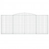 Cestas gaviones 4 uds forma de arco hierro 400x30x160/180 cm 4