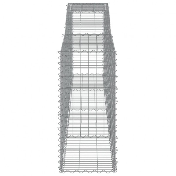Cestos gabião arqueados 10 pcs 400x50x100/120 ferro galvanizado M 5