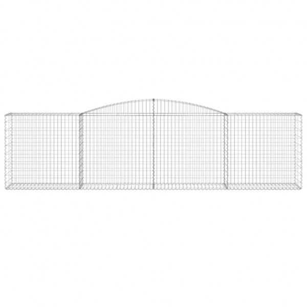 Cestos gabião arqueados 25 pcs 400x50x100/120 ferro galvanizado M 4