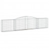 Cestos gabião arqueados 5 pcs 400x30x80/100cm ferro galvanizado 3