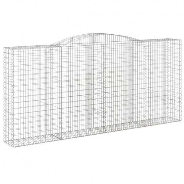 Cestos gabião arqueados 2pcs 400x50x180/200cm ferro galvanizado M 3