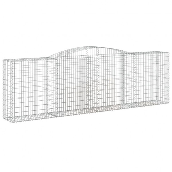 Cestos gabião arqueados 7pcs 400x50x120/140cm ferro galvanizado M 3