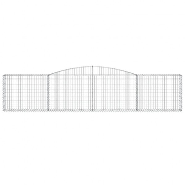 Cestos gabião arqueados 10pcs 400x30x80/100cm ferro galvanizado M 4