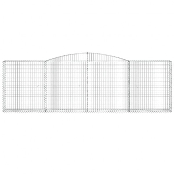 Cestos gabião arqueados 8pcs 400x30x120/140cm ferro galvanizado M 4