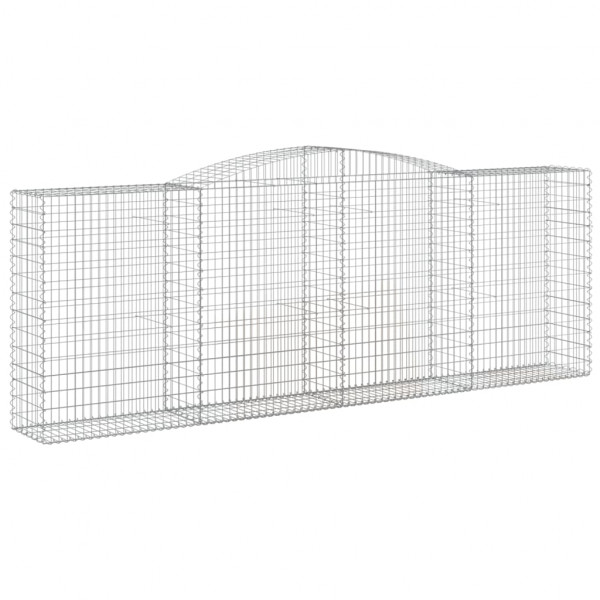 Cestos gabião arqueados 3pcs 400x50x140/160cm ferro galvanizado M 3