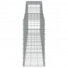 Cestos gabião arqueados 7pcs 400x50x100/120cm ferro galvanizado 5