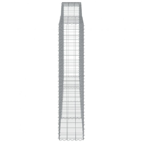 Cestas de gaviones 4 uds forma de arco hierro 400x50x220/240 cm M 5