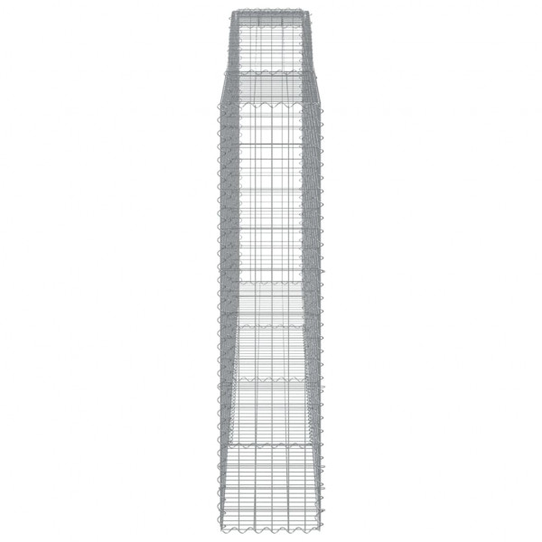 Cestos gabião arqueados 2pcs 400x50x200/220cm ferro galvanizado M 5