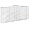 Cestos gabião arqueados 4pcs 400x50x180/200cm ferro galvanizado 3