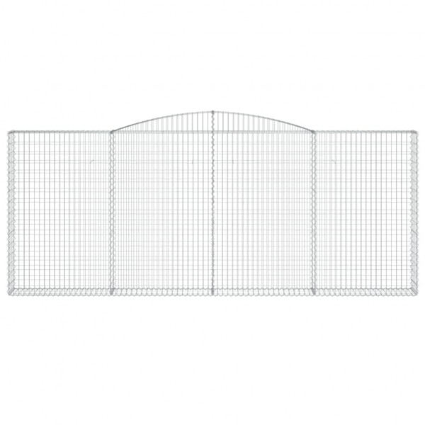 Cestos gabião arqueados 3pcs 400x30x160/180cm ferro galvanizado M 4