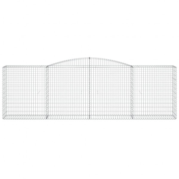 Cestos gabião arqueados 5pcs 400x50x120/140cm ferro galvanizado M 4