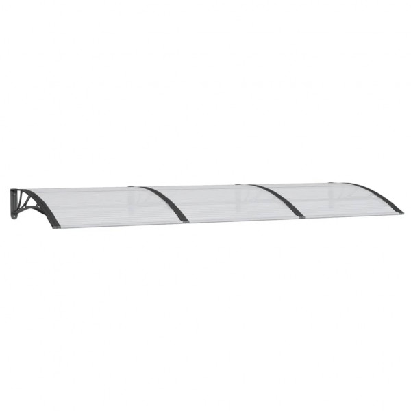 Toldo de porta 300x100 cm policarbonato preto M 2