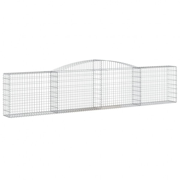 Cestos gabião arqueados 20pcs 400x30x80/100cm ferro galvanizado M 3
