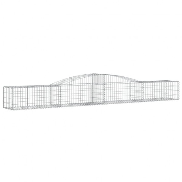 Cestos gabião arqueados 5 pcs 400x50x40/60 cm ferro galvanizado M 3