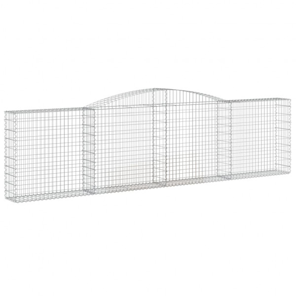 Cestos gabião arqueados 6pcs 400x30x100/120cm ferro galvanizado M 3