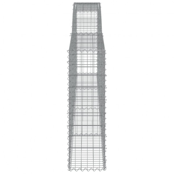 Cestos gabião arqueados 6pcs 400x30x100/120cm ferro galvanizado M 5
