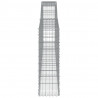 Cestos gabião arqueados 6pcs 400x30x100/120cm ferro galvanizado 5
