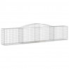 Cestos gabião arqueados 9 pcs 400x50x80/100cm ferro galvanizado 3