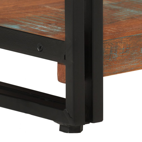 Estantería de 3 alturas hierro y madera reciclada 77x30x80cm M 5