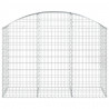 Cesta gaviones forma arco hierro galvanizado 150x50x100/120 cm 3