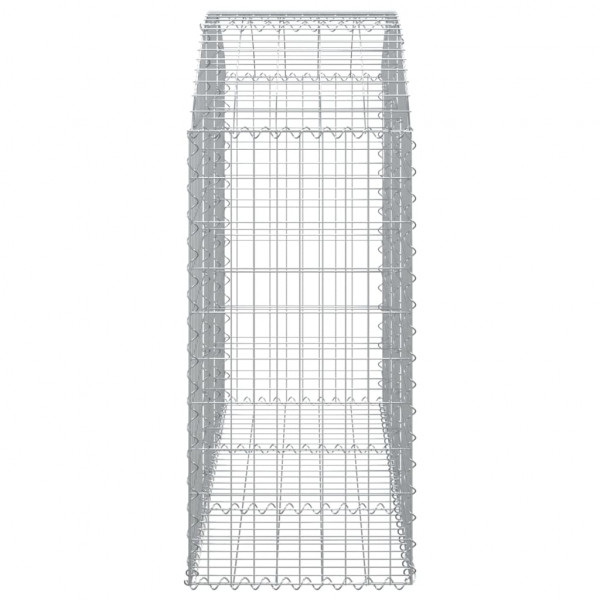 Cesta gaviones forma arco hierro galvanizado 150x50x100/120 cm M 4