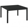 Mesa de centro para jardim 60x60x35 cm aço preto 2