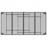 Mesa de jardín malla de acero gris antracita 200x100x72 cm 5