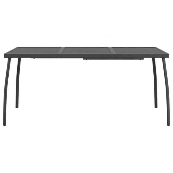 Mesa de jardim 165x80x72 cm malha de aço antracite M 3