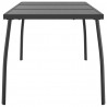 Mesa de jardín malla de acero gris antracita 165x80x72 cm 4