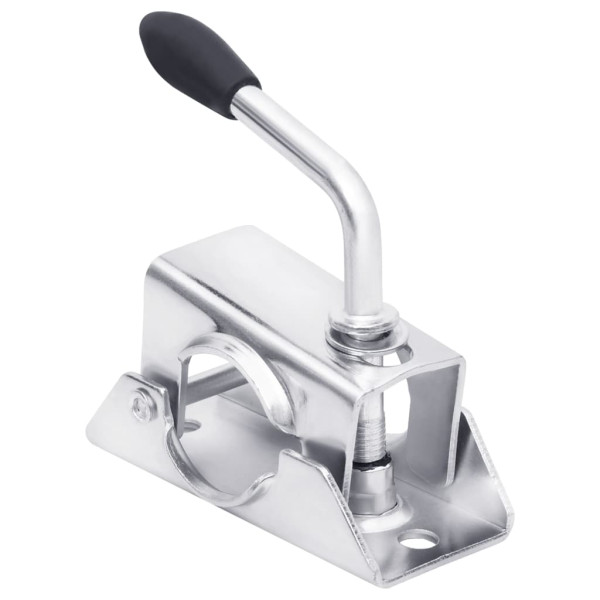 Abrazaderas rueda jockey 2 uds acero galvanizado 13.5x6.5x14 cm M 2