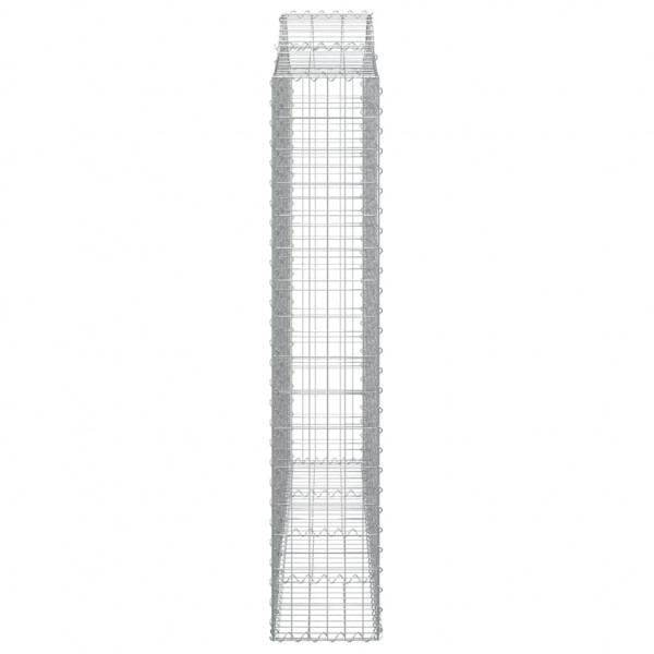 Cestos gabião arqueados 2pcs 200x30x160/180cm ferro galvanizado M 5