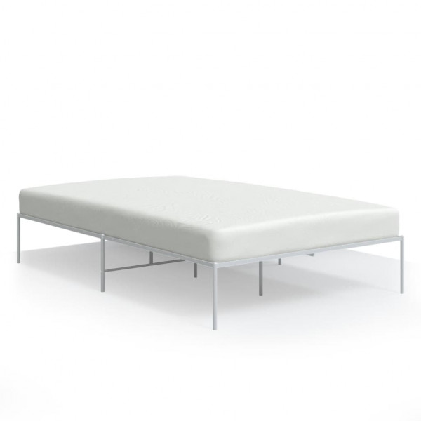 Estrutura de cama de metal 120x190 cm branco M 2