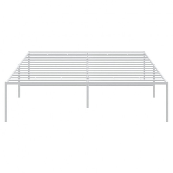 Estrutura de cama de metal 120x190 cm branco M 5