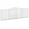 Cestas gaviones 10 uds forma de arco hierro 400x30x120/140 cm 3