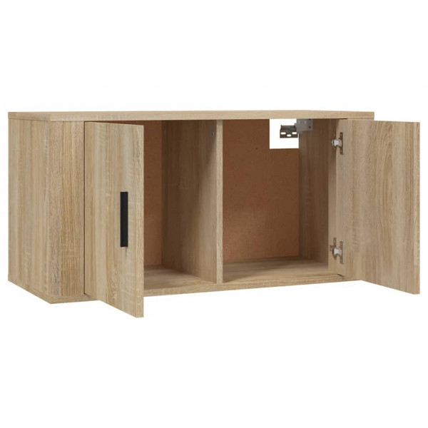 Muebles para TV de pared 2 uds roble Sonoma 80x34.5x40 cm M 5