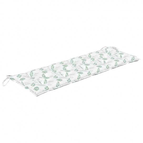 Almofadão banco jardim 150x50x7 cm tecido oxford padrão folhas M 2