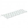 Almofadão banco jardim 150x50x7 cm tecido oxford padrão folhas 2