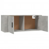 Muebles para TV de pared 2 uds gris hormigón 100x34.5x40 cm 5