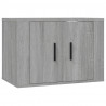 Set de muebles para TV 3 pzas madera contrachapada gris Sonoma 4