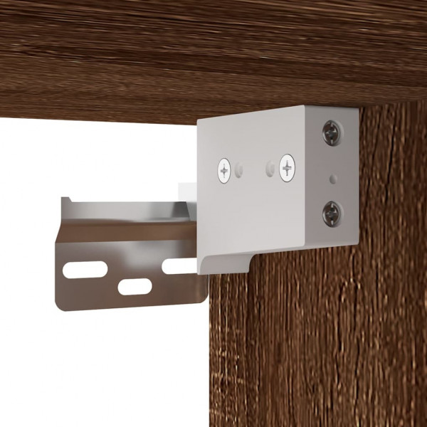 Conjunto móveis de TV 2pcs madeira processada carvalho castanho M 5